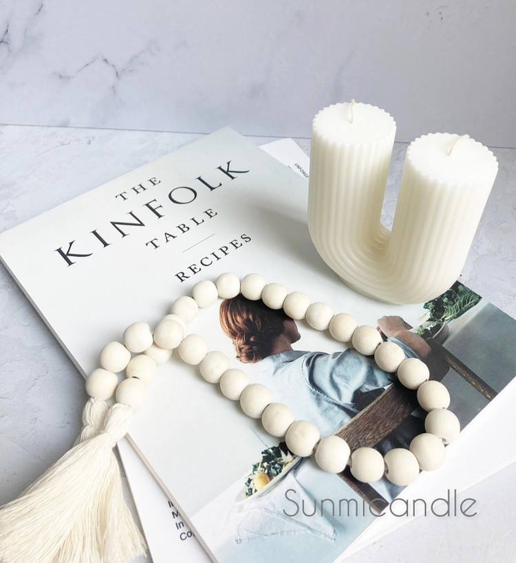 شمع مدل یو شیاردار