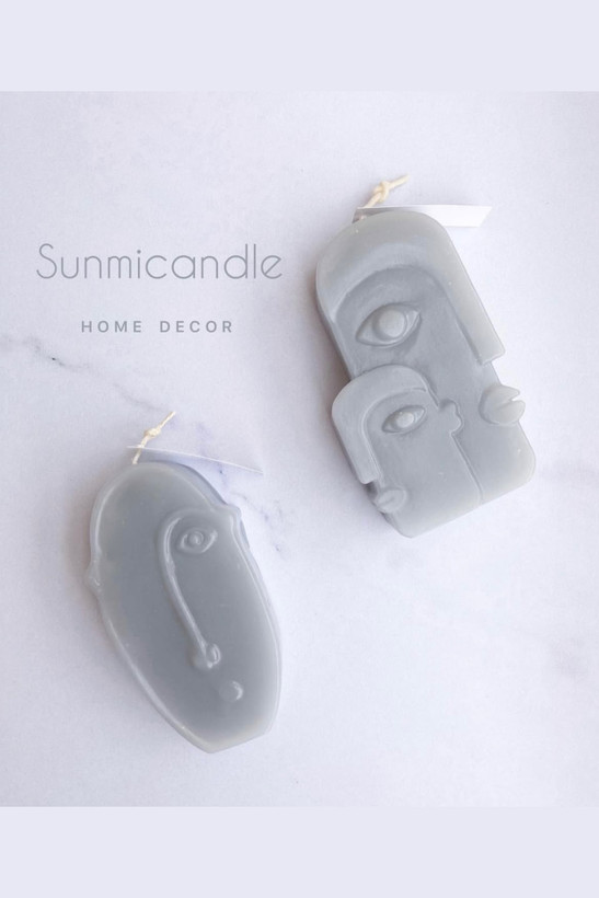 شمع مدل کوبیسم مدل تک چهره و دو چهره