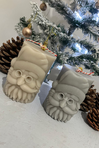 شمع مدل بابانوئل استوانه ای