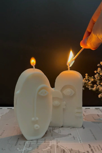 شمع مدل کوبیسم مدل تک چهره و دو چهره