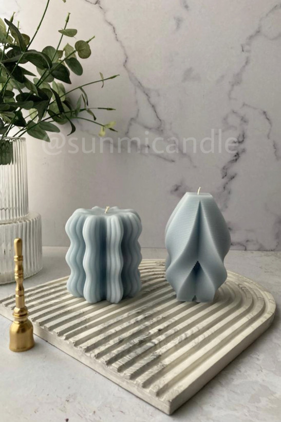 شمع مدل ماهور آبی
