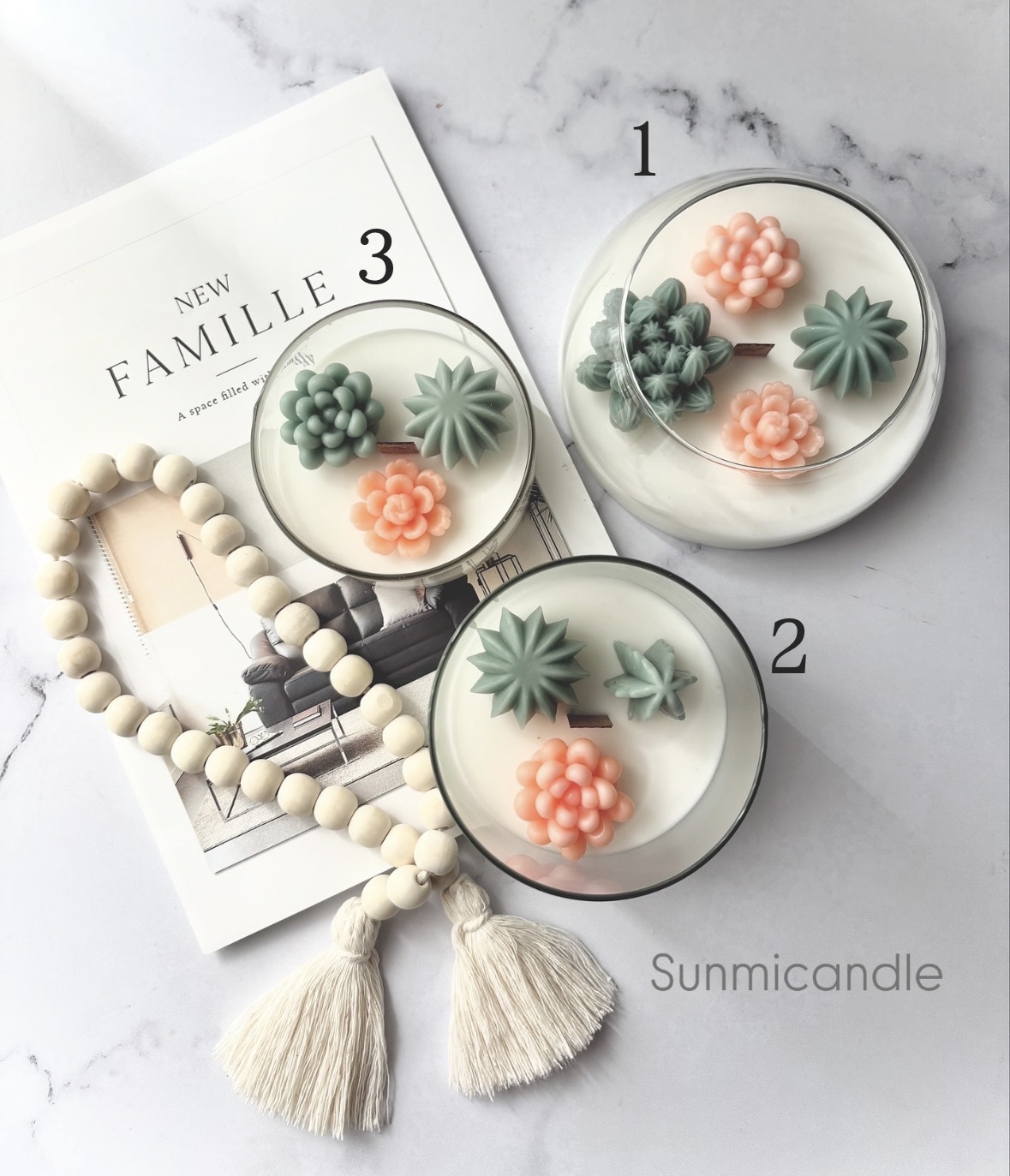 شمع معطر مدل کاکتوس